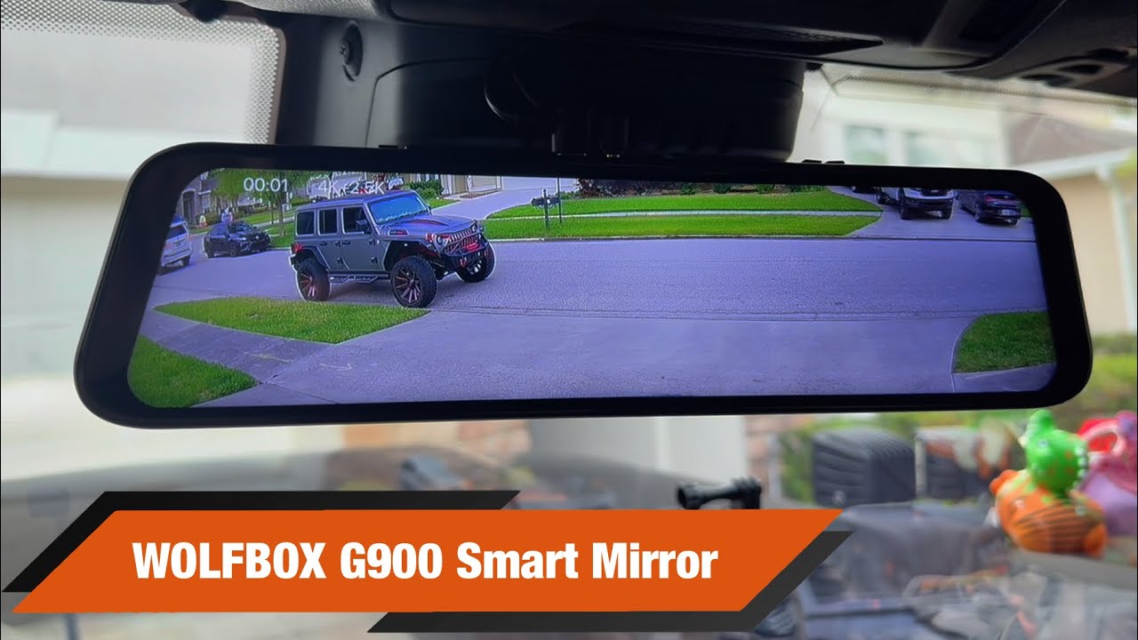 WOLFBOX G900 Smart Mirror install on the 2024 Jeep Wrangler 392