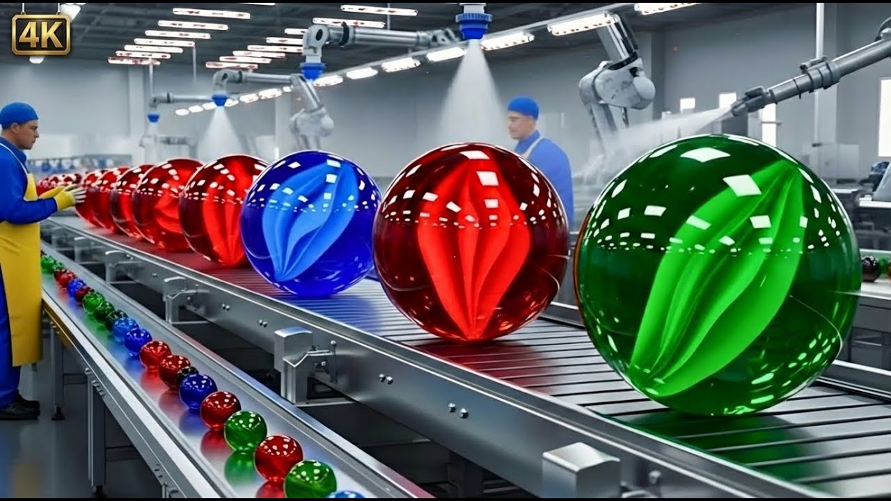 How Glass Marbles Are Made From Recycled Scrap Glass | Inside a Massive Factory