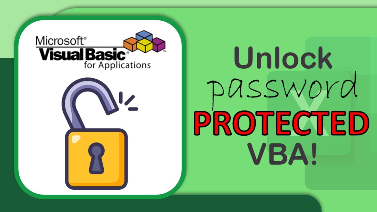 Удалить пароль VBA | Как разблокировать защищенные коды проектов и макросов Excel VBA без пароля