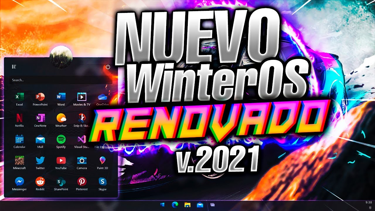 ⚡Nuevo WinterOS 10 RENOVADO v2021 /El Mejor Sistema Operativo para GAMERS 🎮/ Windows 10