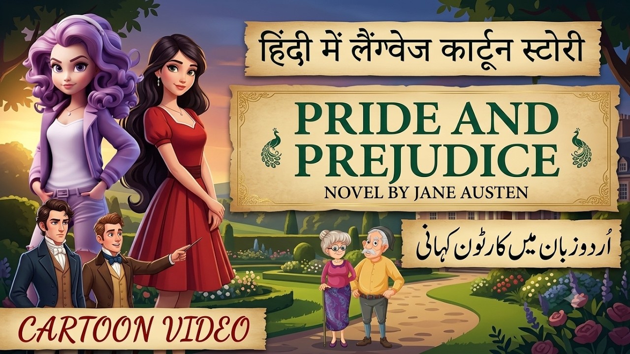 Pride and Prejudice By Jane Austen Cartoon Novel in Urdu / Hindi