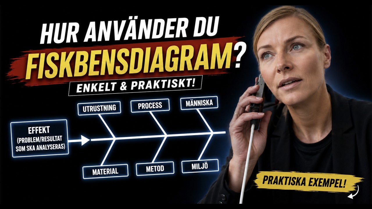 Ishikawa-diagrammet  (Fiskbensdiagram) -  Ditt bästa verktyg för att lösa  problem snabbt