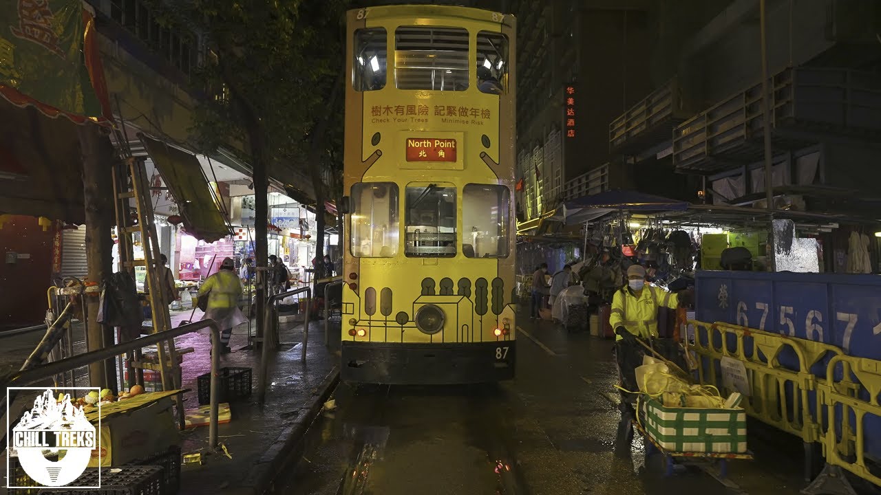 Rainy Night Walk Fortress Hill [4K Hong Kong Tour] | Walker HK