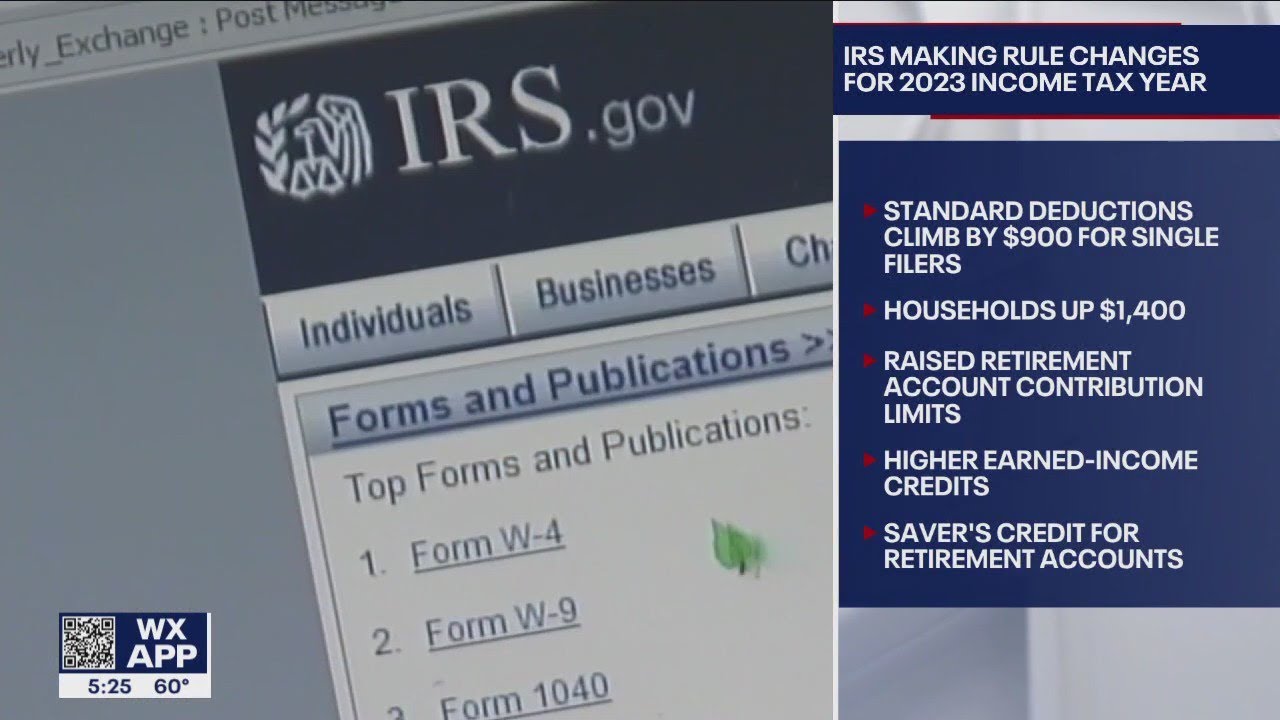 Rule changes for 2023 tax year