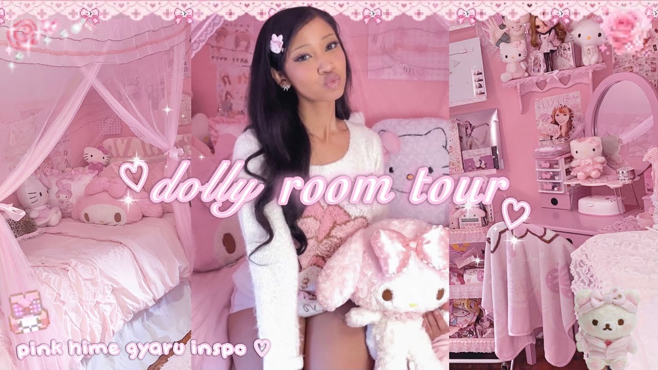 Экскурсия по комнате с куклами! ♡ розовый, девчачий, санрио, химэ-гяру вдохновлён