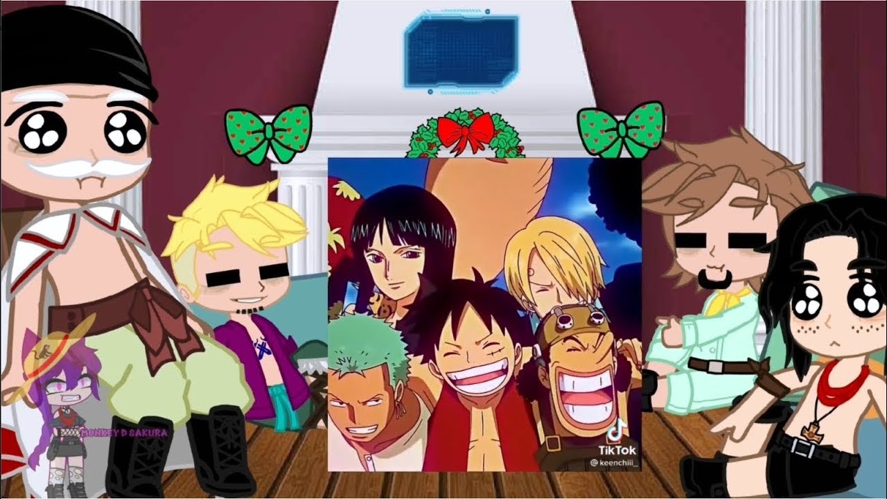 👒 Whitebeard Pirates   Luffy Family   One Piece Characters react to Luffy 👒 Gacha 👒 Compilation