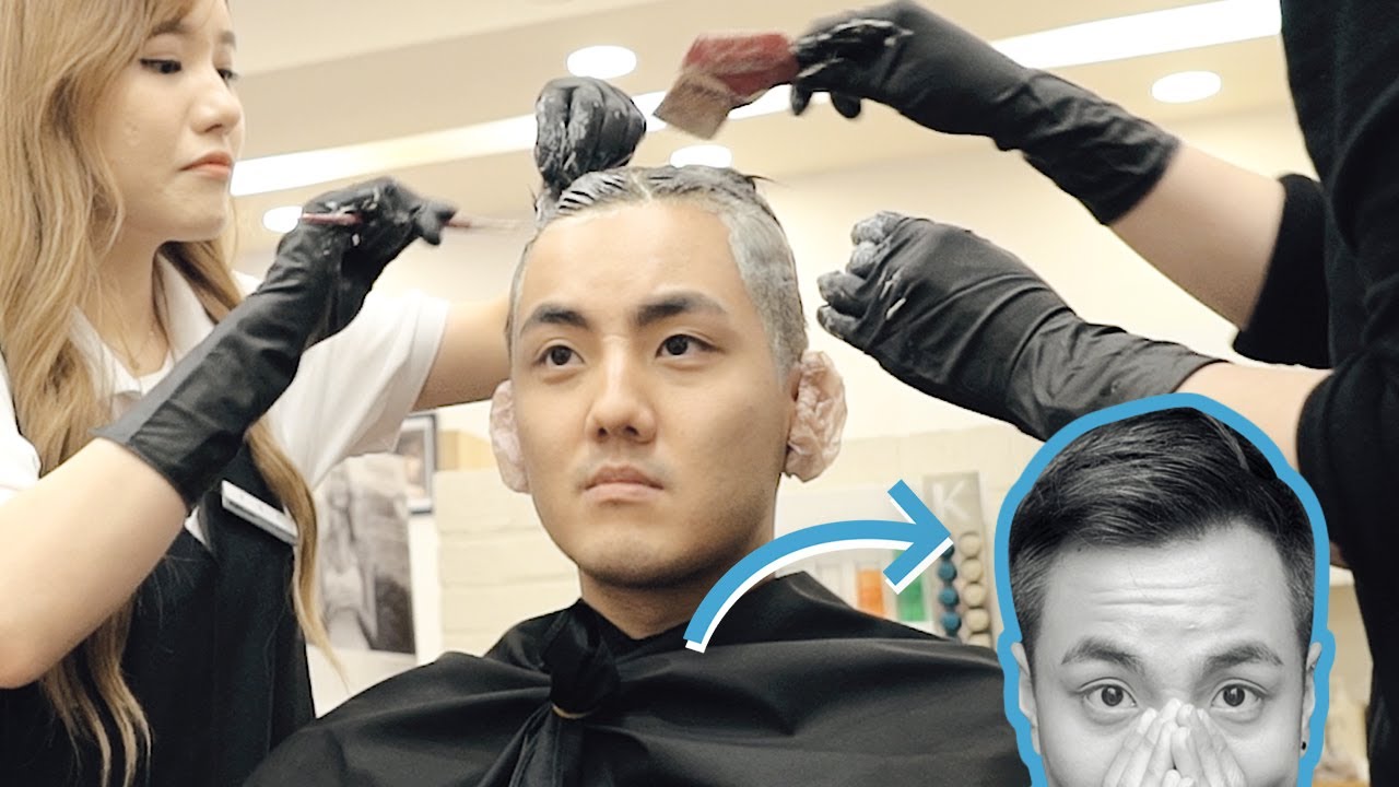 PINTANDO O CABELO EM UM SALÃO DE BELEZA COREANO E TENTANDO FALAR EM COREANO #Vlog