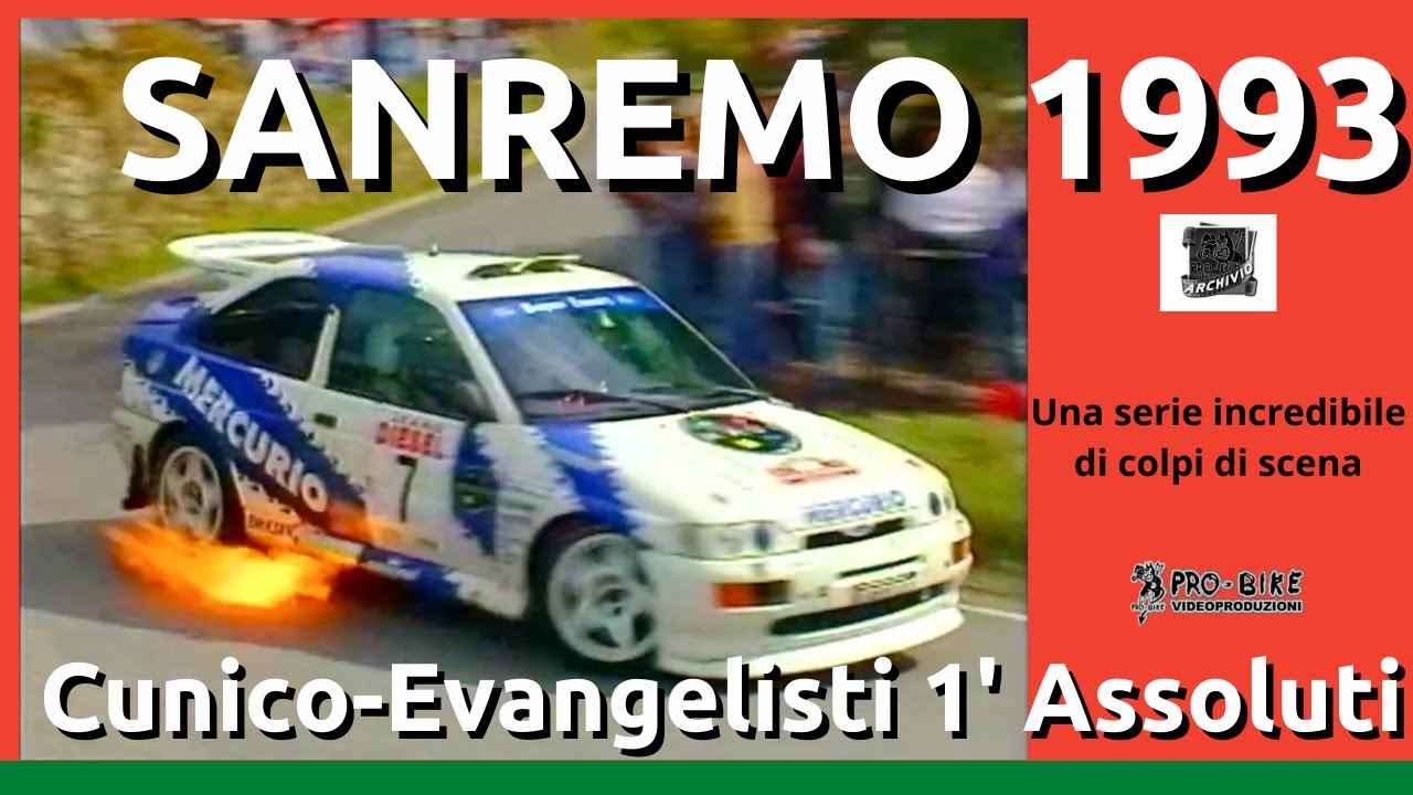 Rally di Sanremo 1993 vittoria di Cunico-Evangelisti