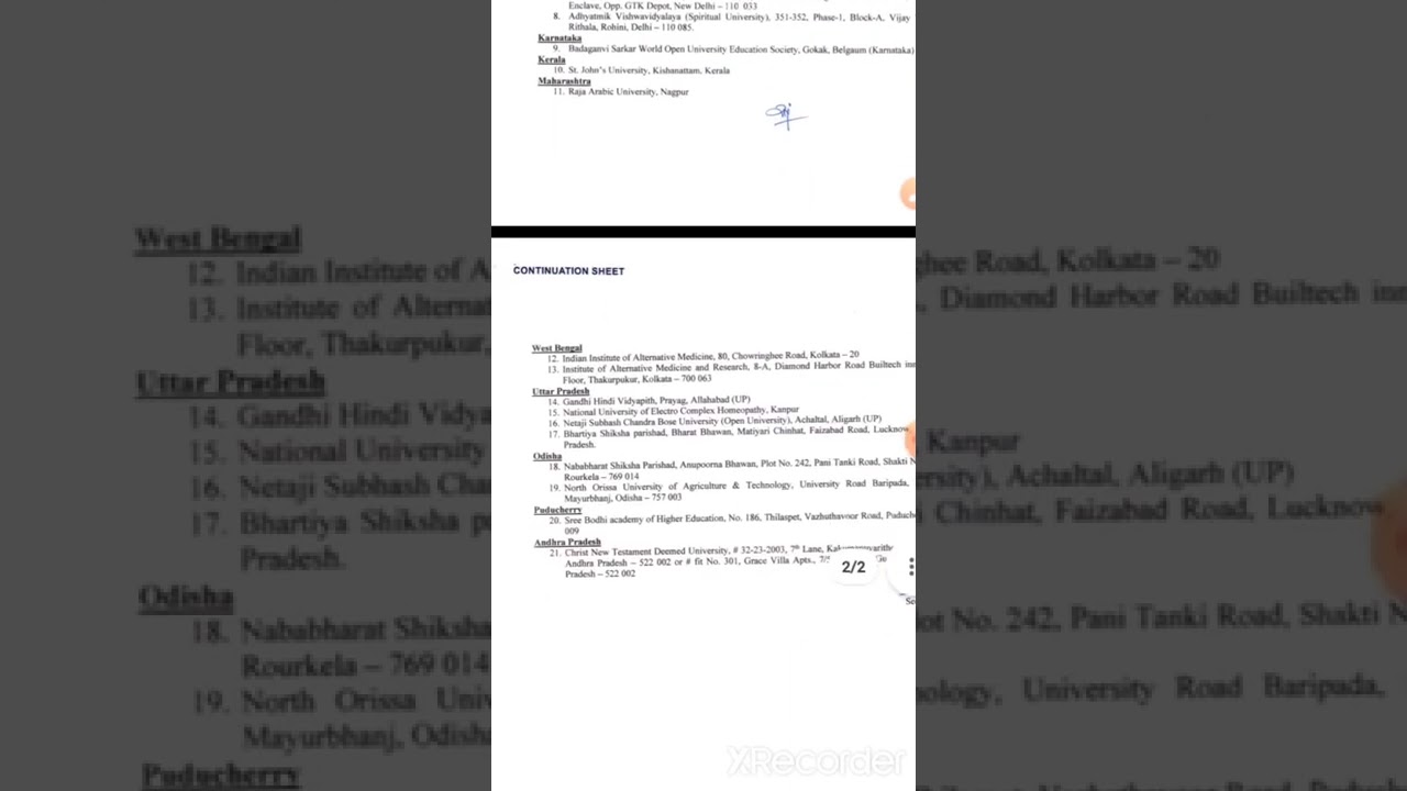 #fake university  list #UGC# 21 fake university
