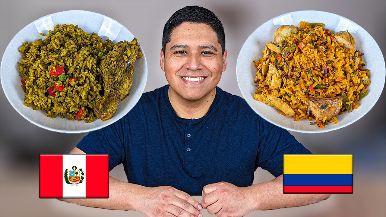 ARROZ CON POLLO (Comida  Peruana) vs ARROZ CON POLLO (Comida  Colombiana) ¿Cuál Es Mejor?