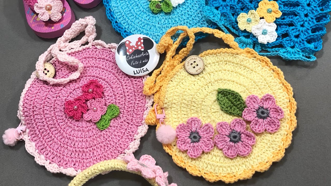Bolsas de croché para princesas