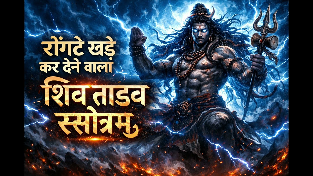 Rongte Khade Kar Dene Wala Shiv Tandav Stotram | Most Powerful Chant of Shiva | Har Har Mahadev