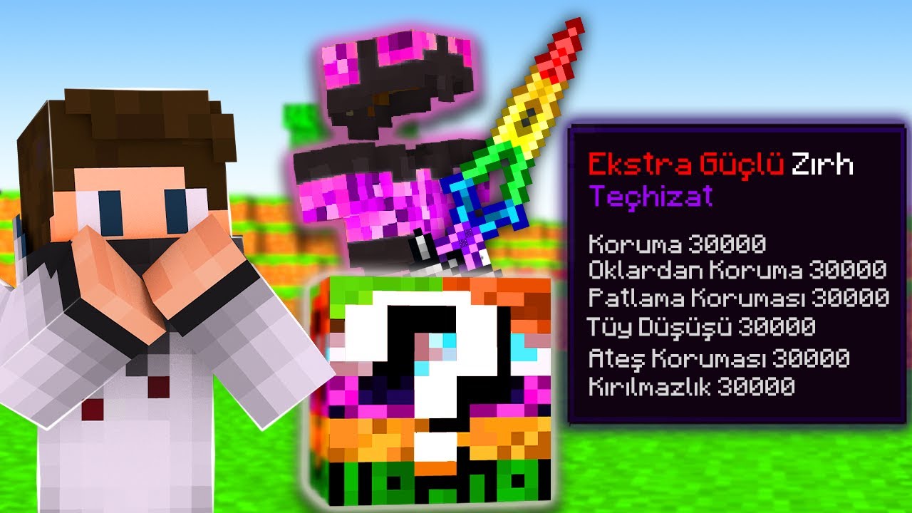 MİNECRAFT'ta HACKER ŞANS BLOKLARI