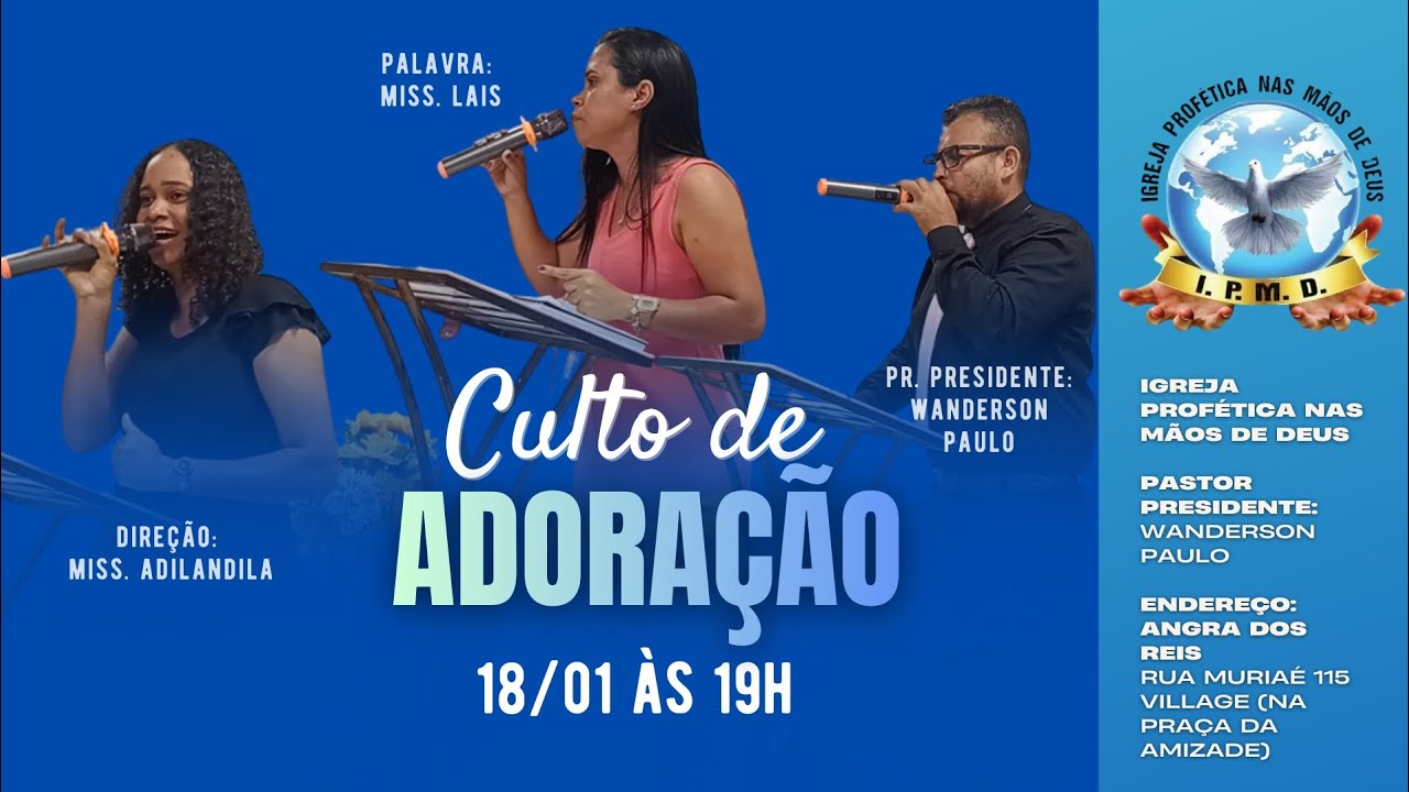 Culto de Adoração IPMD 18/01/2026