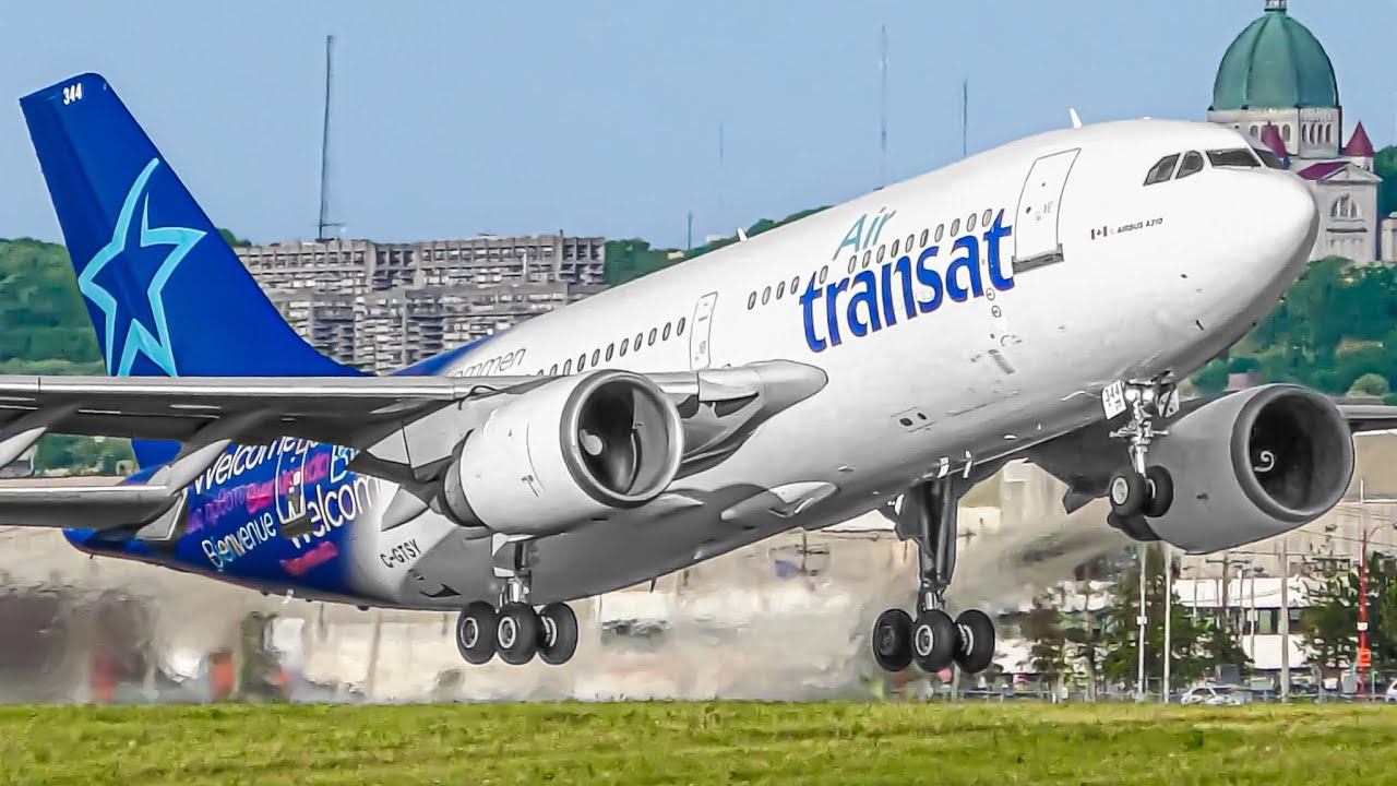 ✈️ 100 AIRPLANE TAKEOFFS & LANDINGS in 60 MINS 🇨🇦 Montreal Airport Plane Spotting [YUL/CYUL]