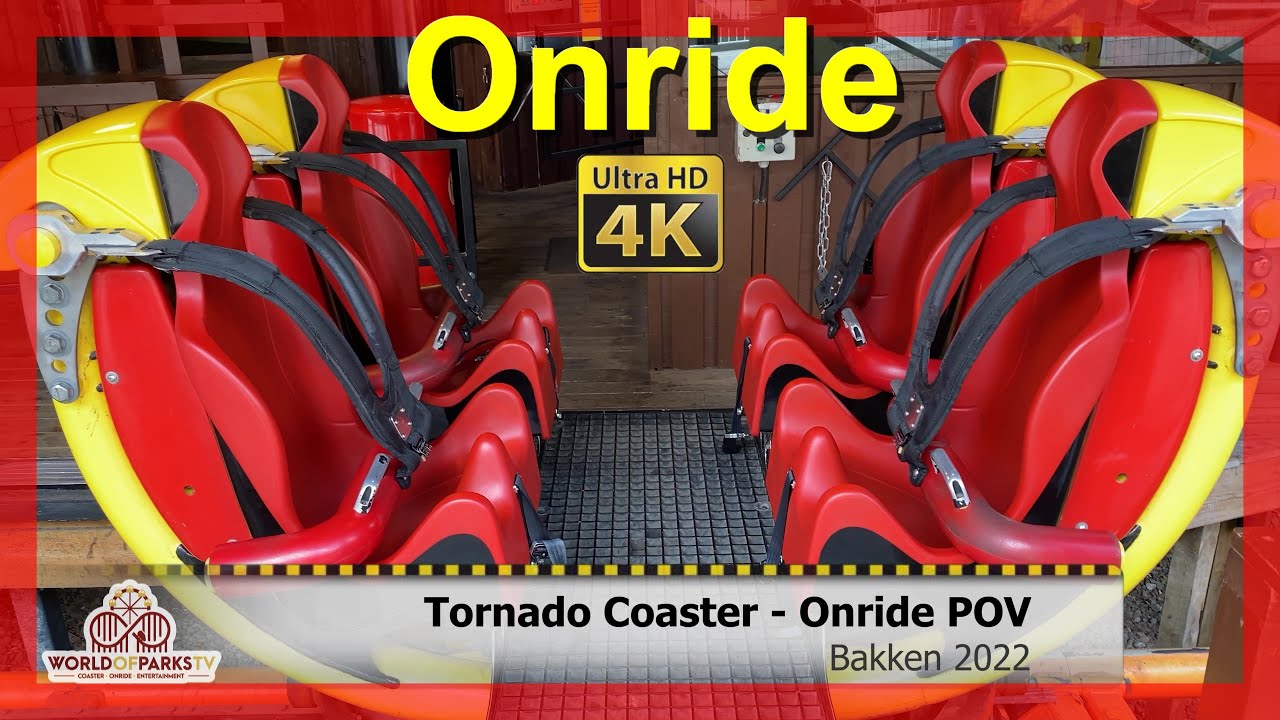 Tornado (ONRIDE POV) Video Bakken 2022 - Extreme Intamin SpinningCoaster Onride & Offride Achterbahn