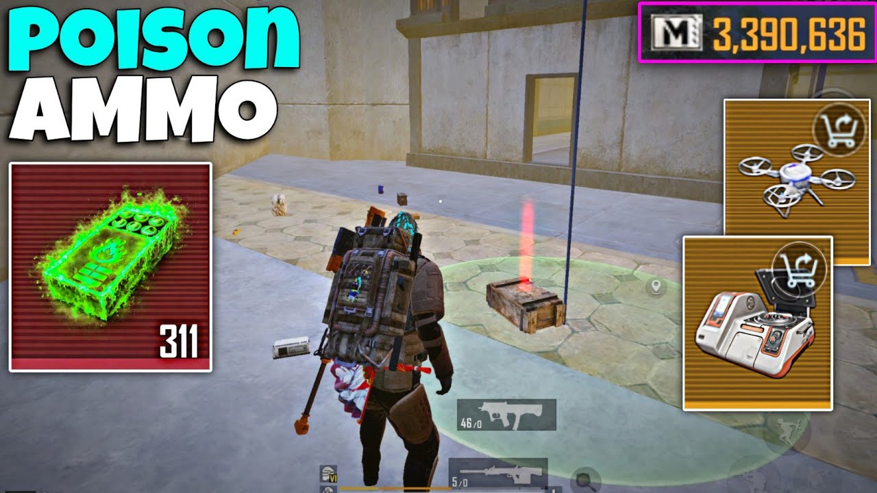 Play with Poison Ammo☢️ | Finding Knife with Loot Detector Backpack✅️ | PUBG METRO ROYALE 