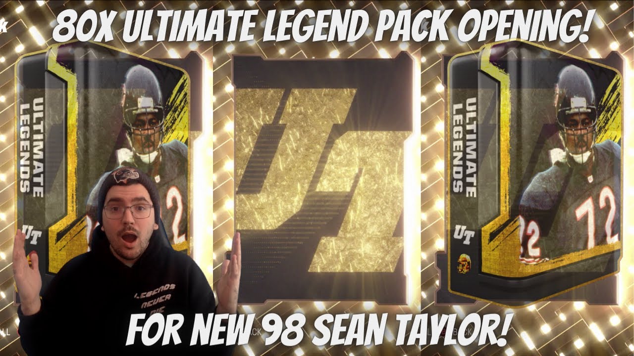 *BIG* 80X ULTIMATE LEGEND PACK OPENING FOR *98 SEAN TAYLOR* IN MADDEN 23!! HOW DID I DO?!?