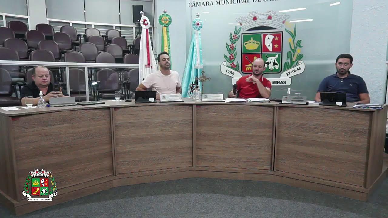 42ª Reunião Ordinária da 1ª Sessão. 20ª Legislatura da  Câmara Municipal de Carmópolis de Minas