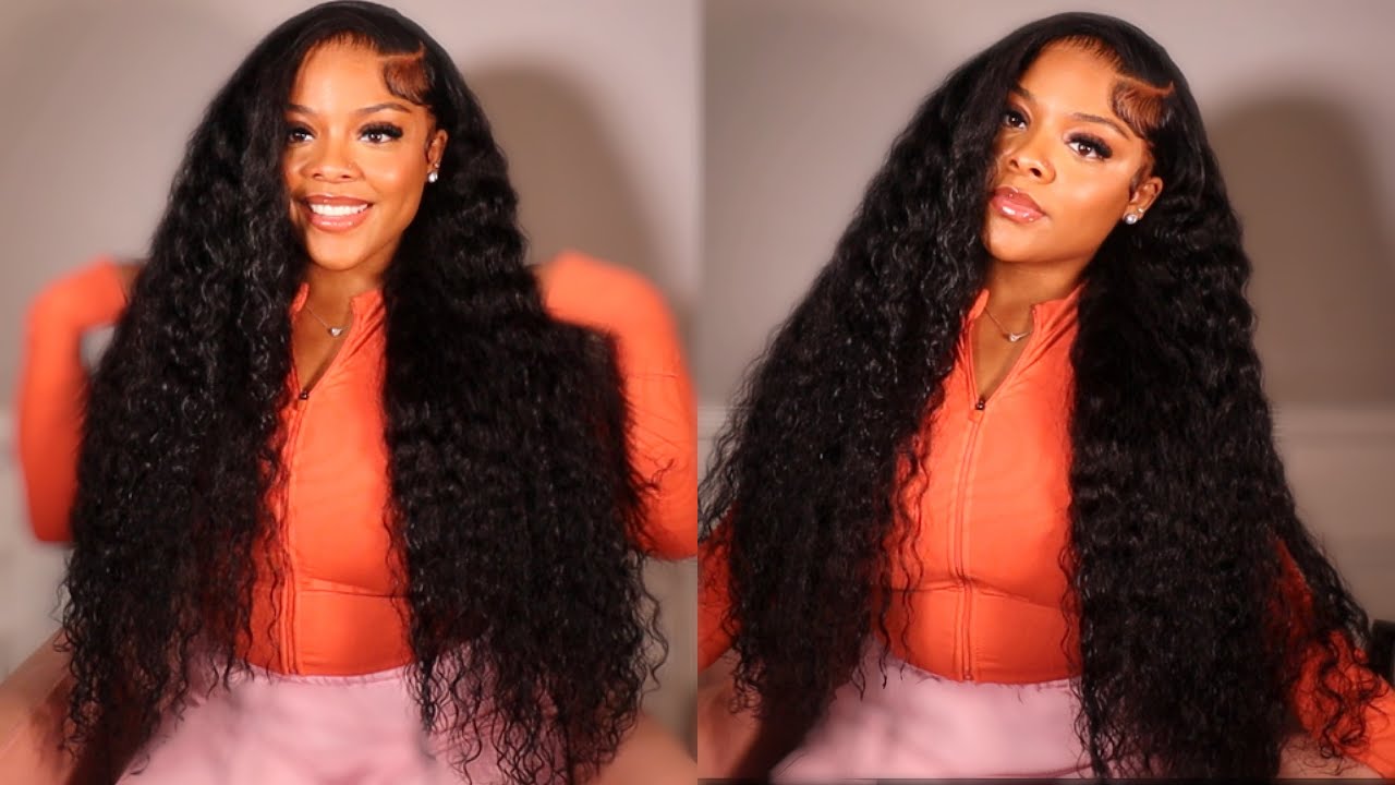 *MUST HAVE* BOMB WATER WAVE HD LACE WIG 🩷🤩 | SIDE PART WIG INSTALL+BABY HAIR| Asteria Hair