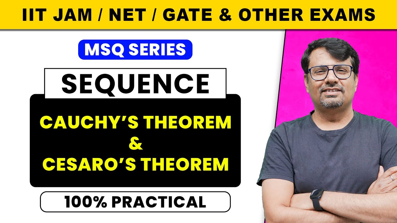 Sequence | Cauchy's Theorem & Cesaro's Theorem | MSQs Series by Gp sir
