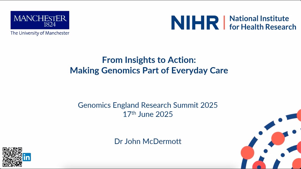Research Summit 2025: Dr John McDermott