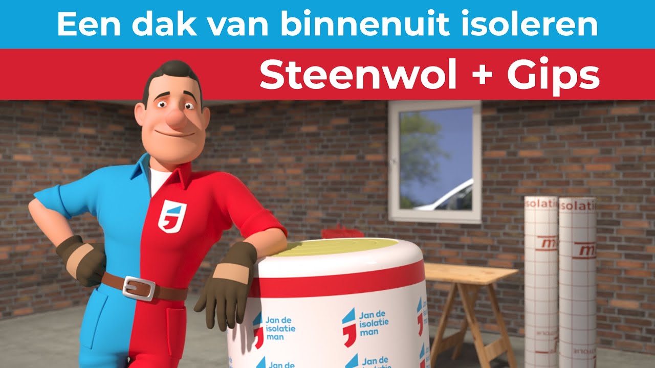 Een plat dak van binnenuit isoleren / binnenzijde | Jan de isolatieman