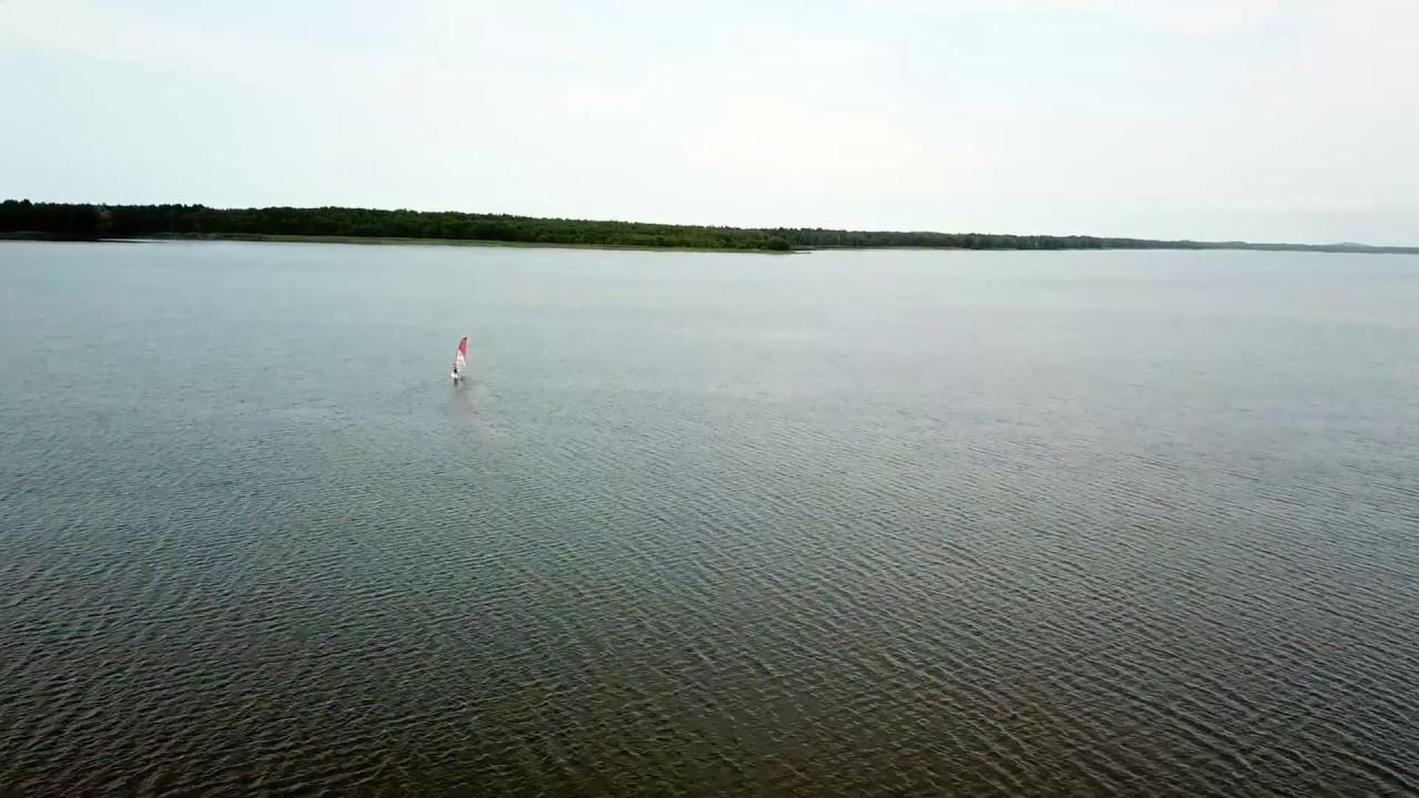 Polska z drona - Jezioro Sarbsko, Łeba
