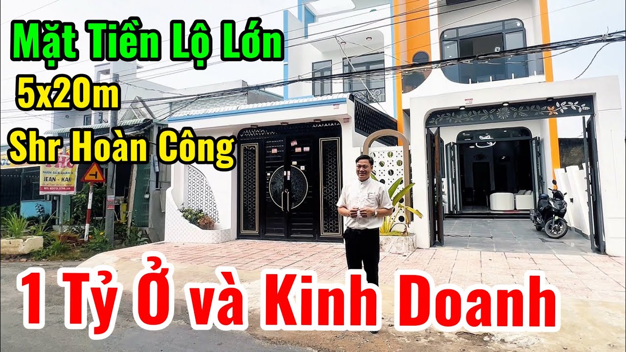 👉1 Tỷ có ngay Nhà phố ở và kinh doanh, 5x20 shr đã hoàn công-đường Hủ Tiếu-gần chợ Long Thượng
