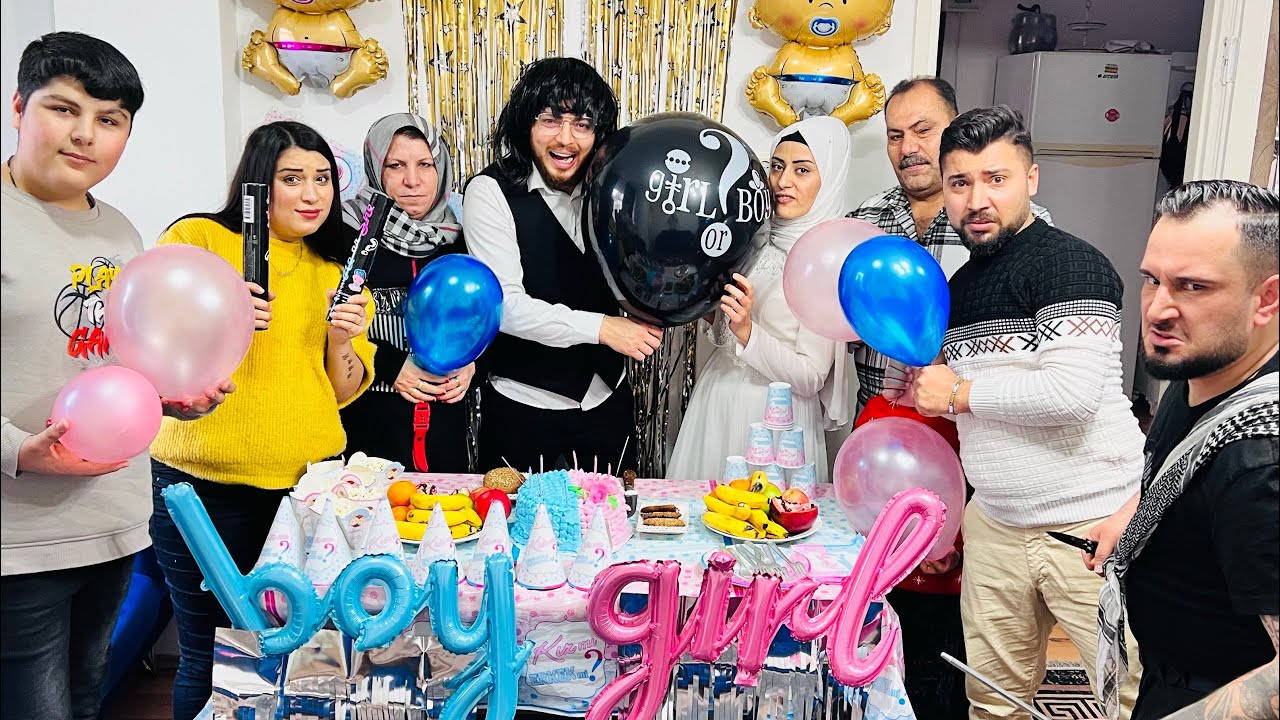 حفلة جنس البيبي 👶فخري وفخرية الحلقة ٣ //فخرية حامل والولد صبي ولا بنت😂😂