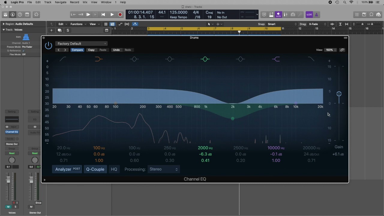 Using a typical 3-band equalizer on complex mixes or instruments