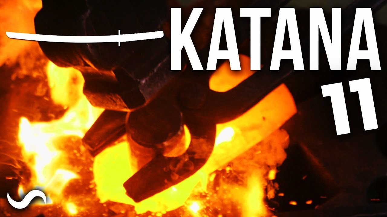 MAKING A KATANA!!! 1 MILLION LAYERS!!! PART 11 - Forging the Kashira
