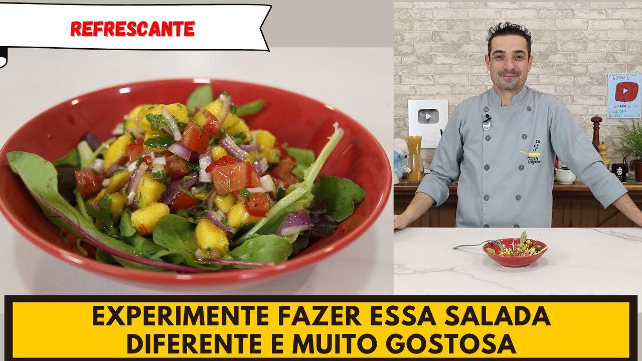 Deixe a sua salada mais incrível! SALADA DELICIOSA DE MANGA