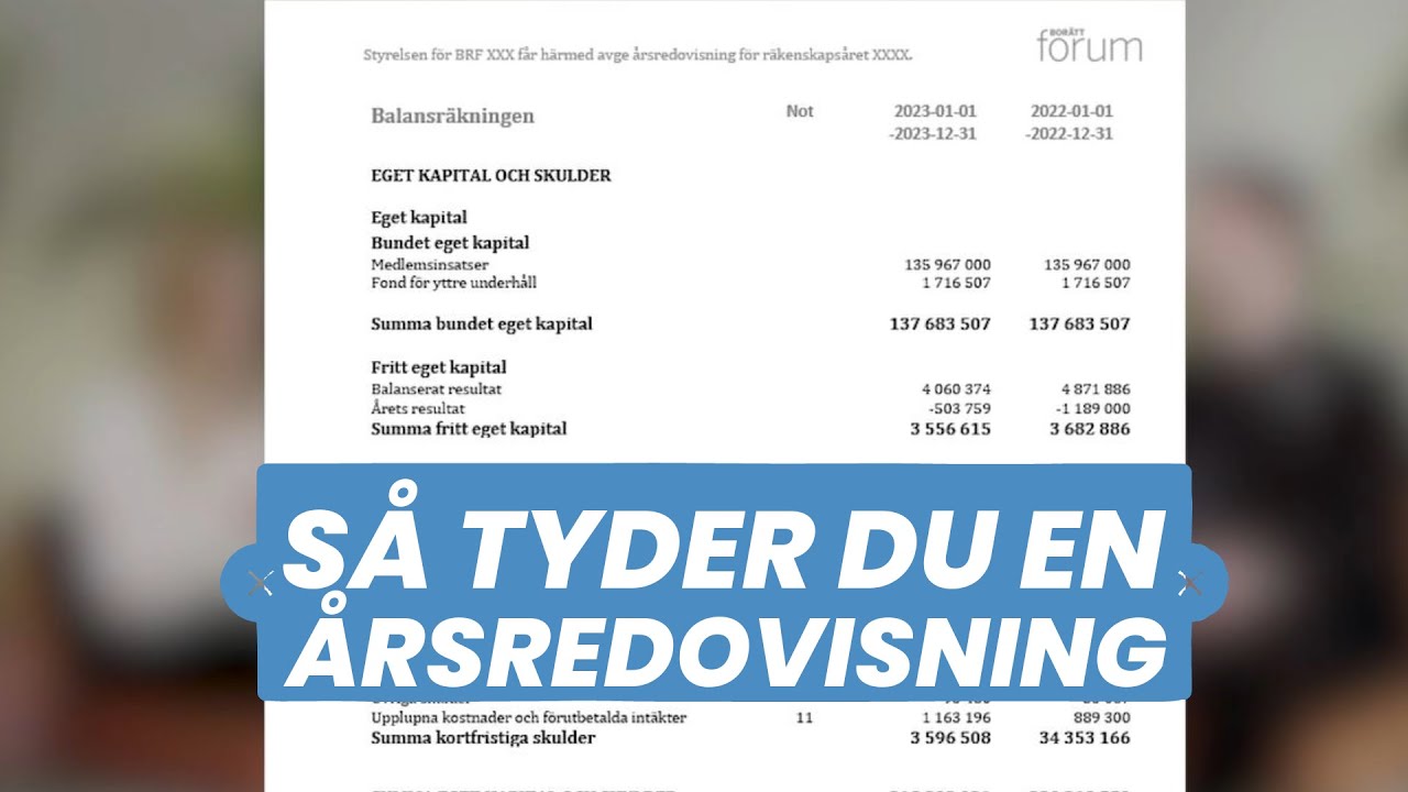 Så tyder du en årsredovisning