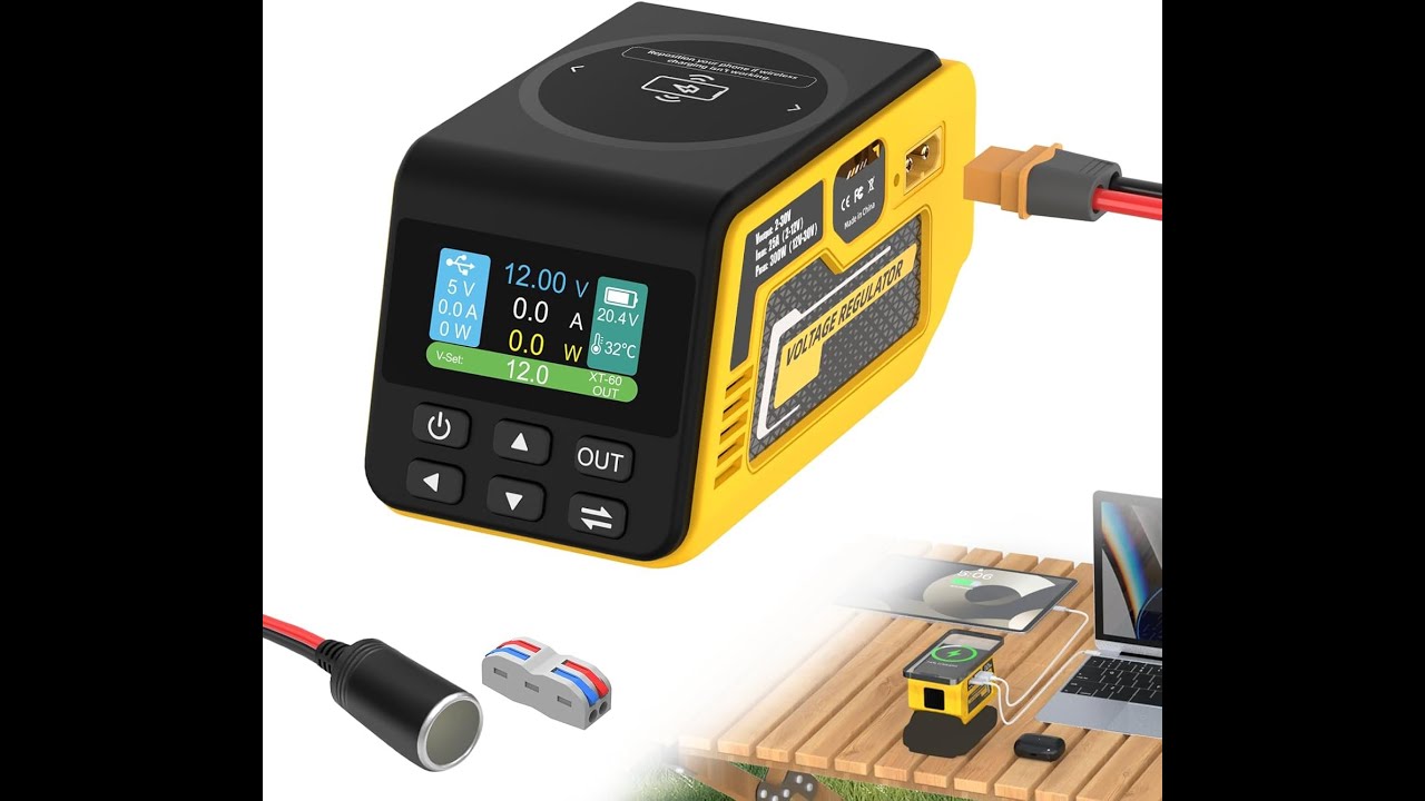 Power supply adapter for Dewalt battery. Interesting!