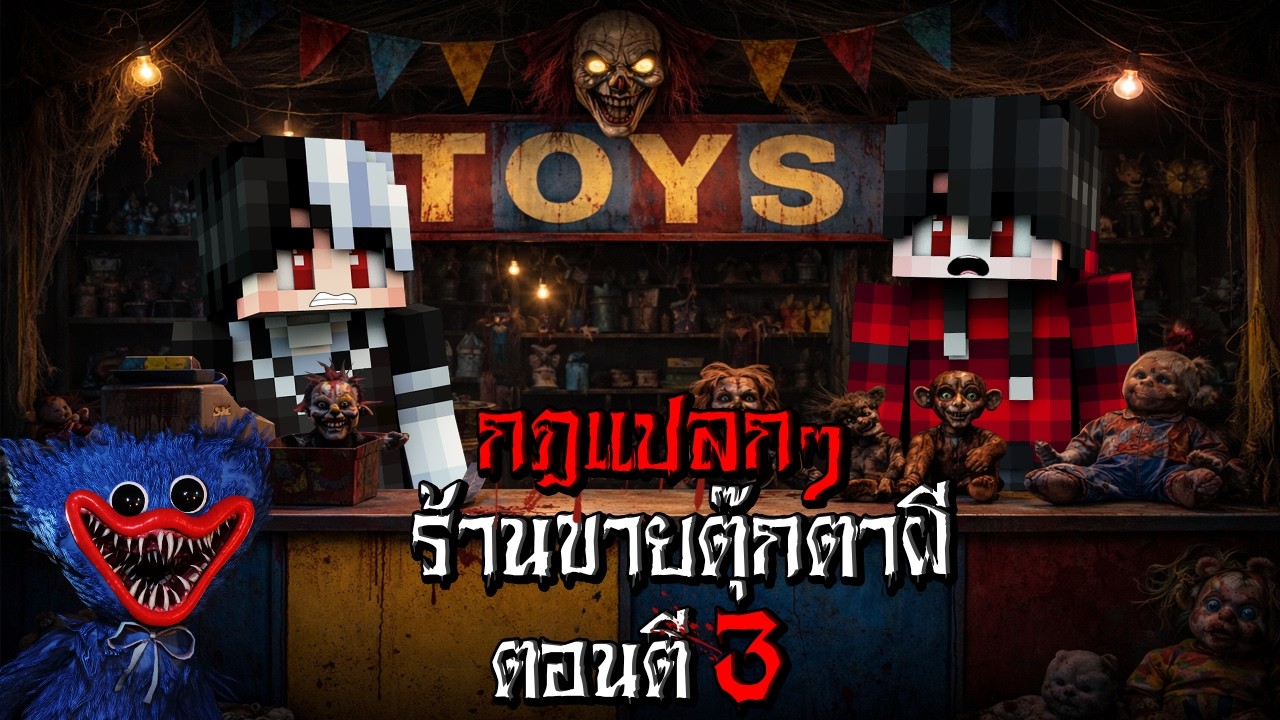 กฎแปลกๆ เปิดร้านขายของเล่นตุ๊กตาผี ตอนตี3  - (Minecraft กฎแปลกๆ)