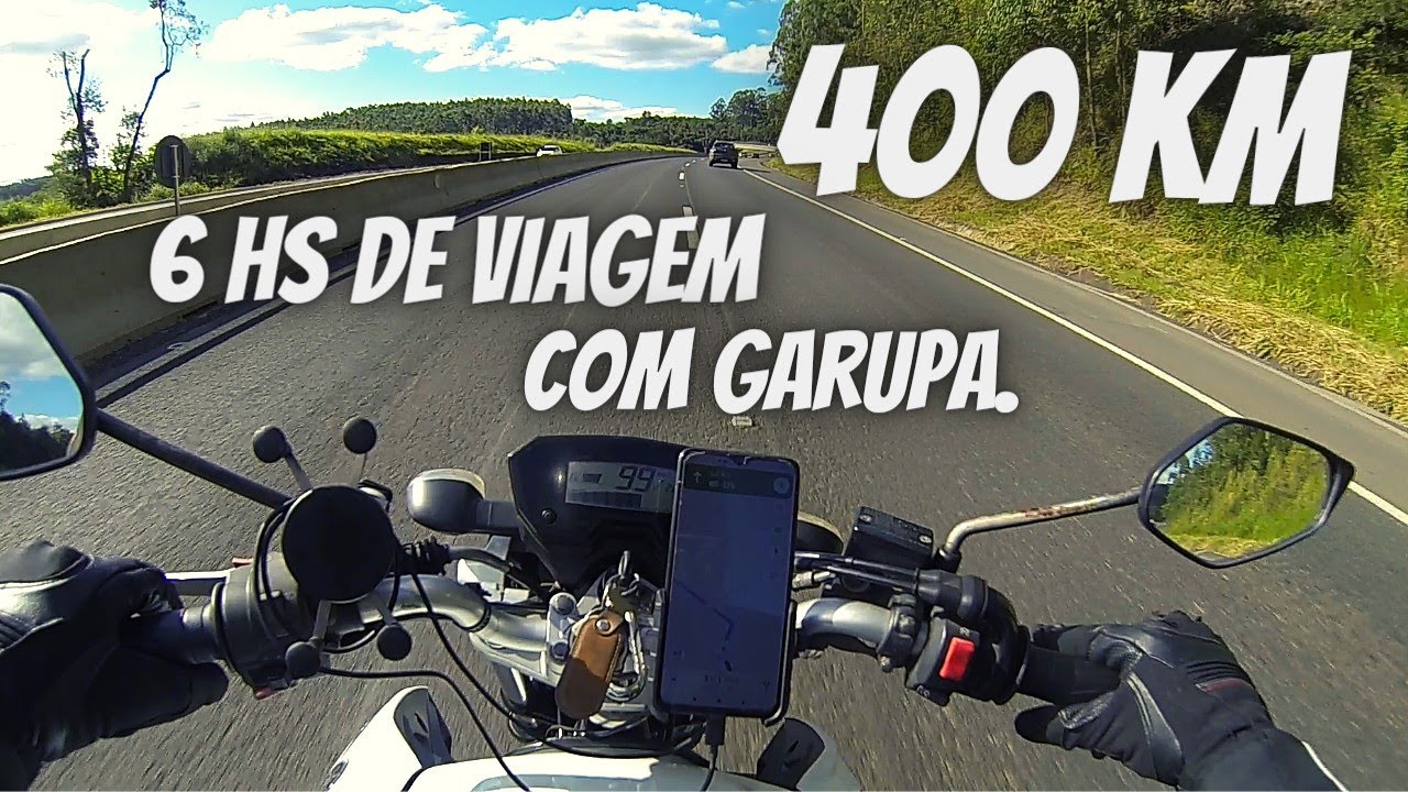 Viagem de moto, 400 km com garupa, de Curitiba até Arapongas - Paraná com uma Yamaha Fazer 250.