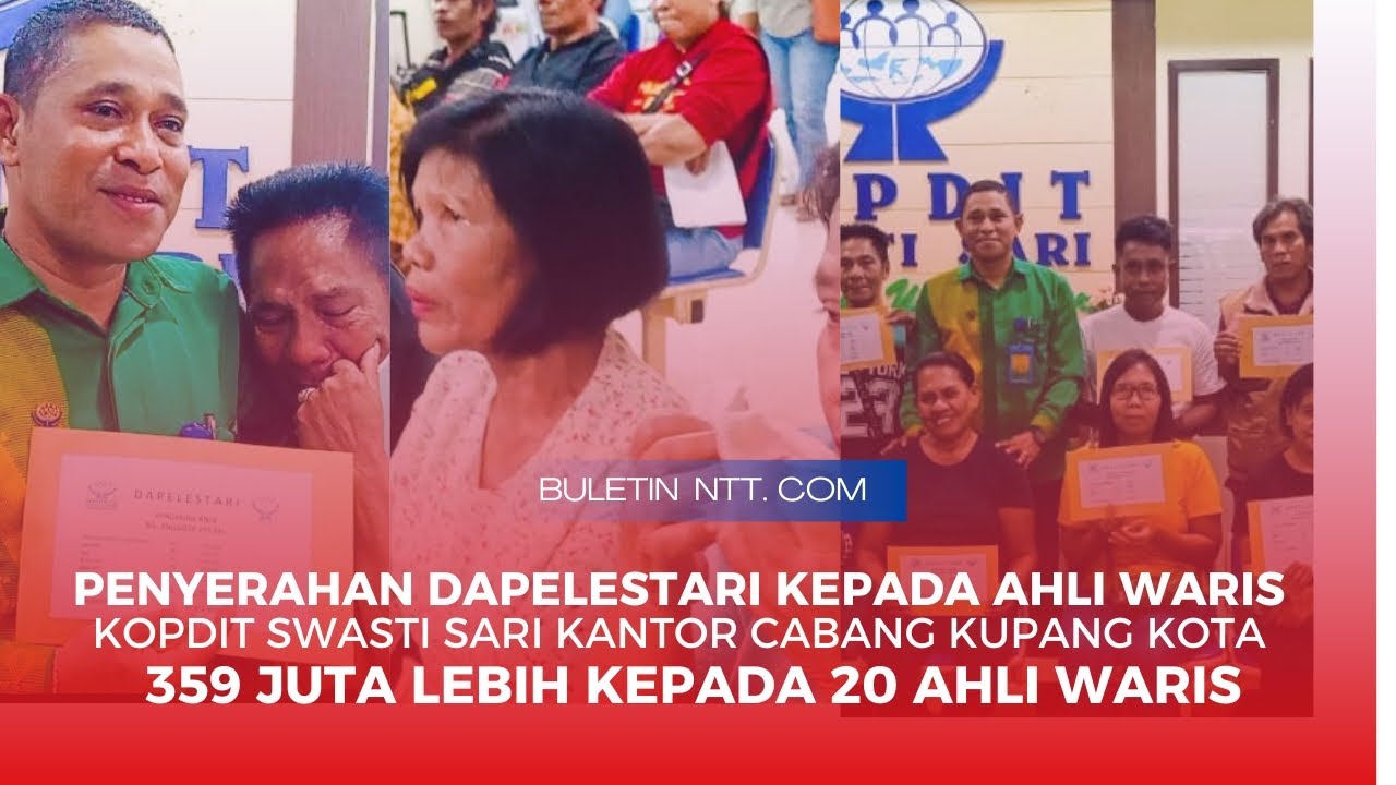 Tangis Haru Ahli Waris || Penyerahan Dapelestari Anggota Kopdit Swasti Sari