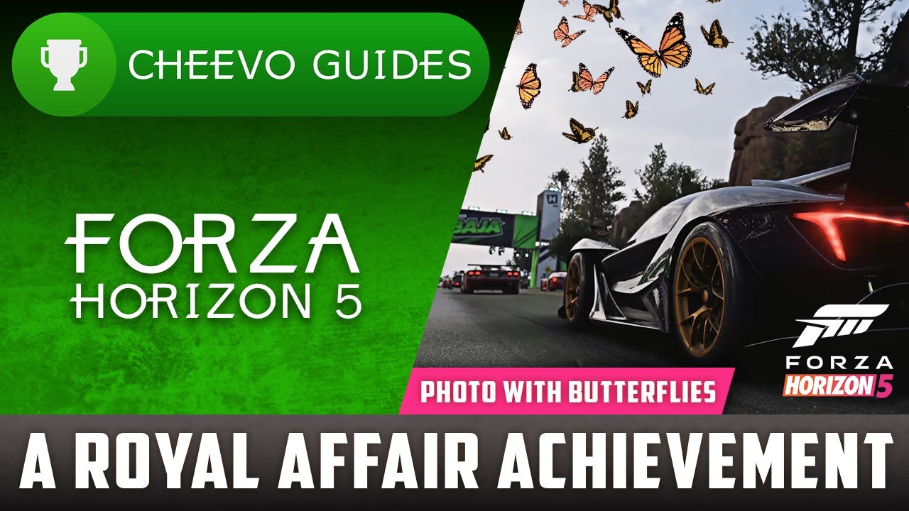 Forza Horizon 5 — Королевский роман | Руководство по достижению (Сделайте фото с бабочками-монарх...