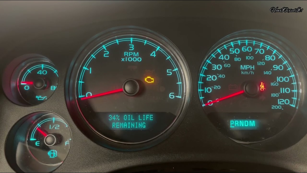 How To Reset Oil Life Chevy Suburban/2012 Chevy Suburban 1500 Oil Life Reset Procedure