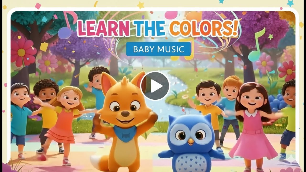 Learn Colors in English | Calm Color Song for Toddlers | Edu Sings in English