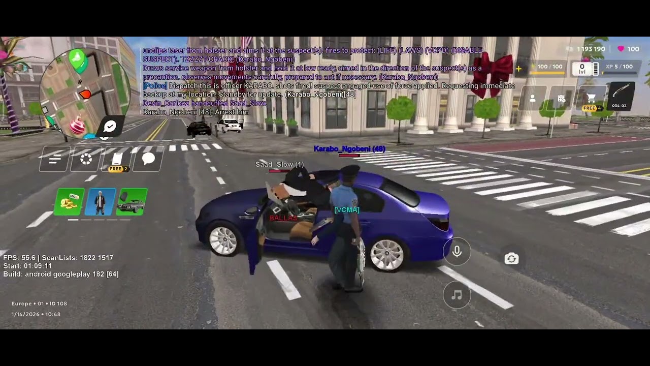 Arest while patroling vibe city