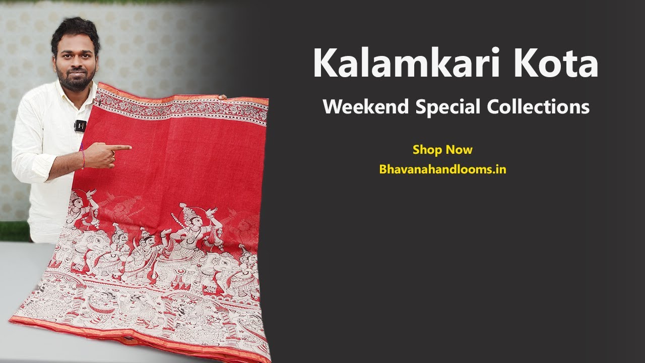 Weekend Special Kalamkari Kota Sarees | New Designs | Mana Handloom Sarees