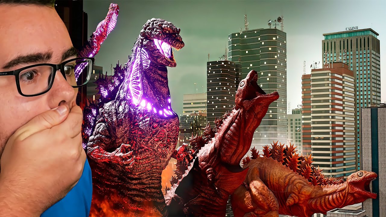 Reacting to SHIN GODZILLA Evolution Size Comparison!