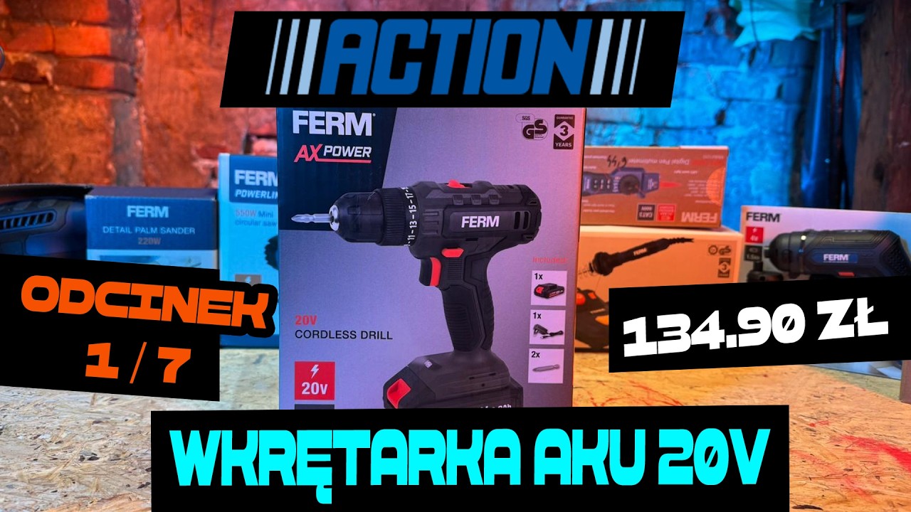 TWOJA PIERWSZA WKRETARKA *test wkrętarki z ACTION*