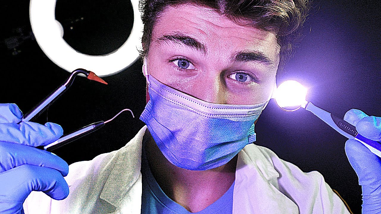 ASMR REALISTIC DENTIST ROLEPLAY 🦷 Teeth Cleaning (Scraping, Brushing, Crinkling)