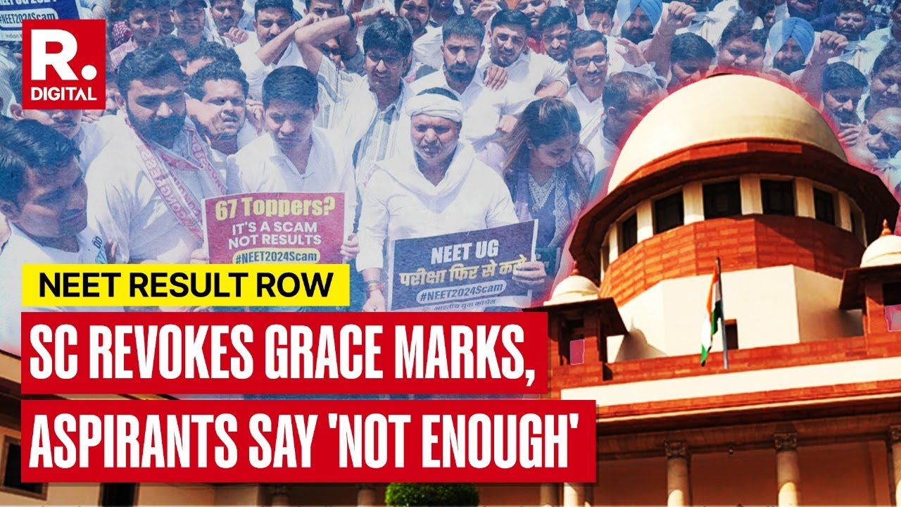 NEET Result Row: Supreme Court Revokes Grace Marks, Aspirants Seek CBI Probe