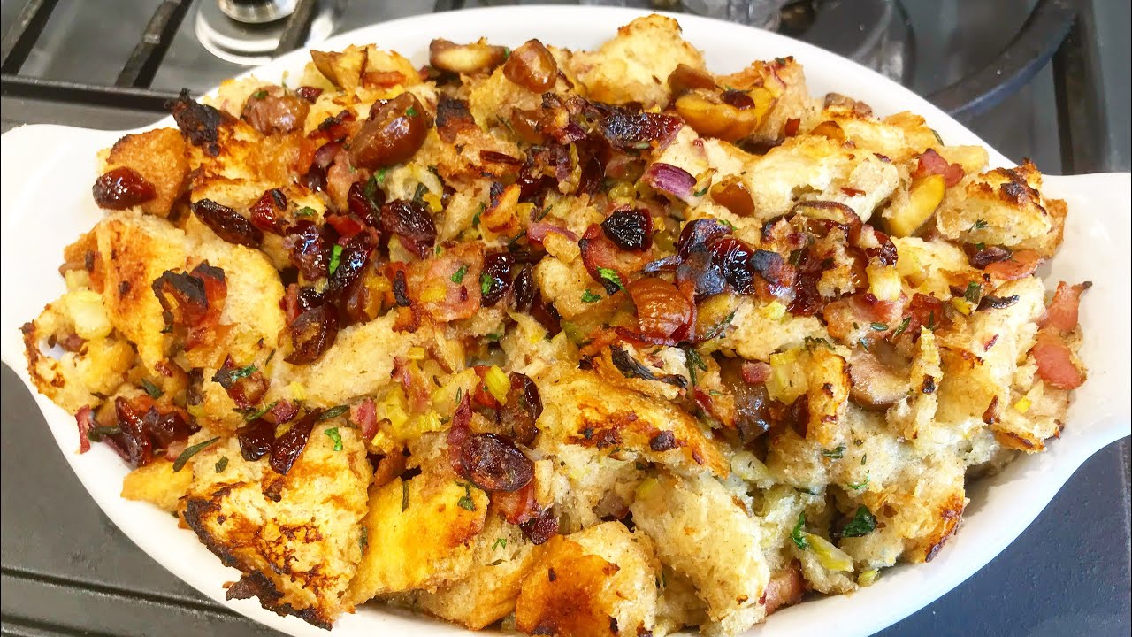 Chestnut Cranberry Stuffing (For Thanksgiving and Christmas :D)