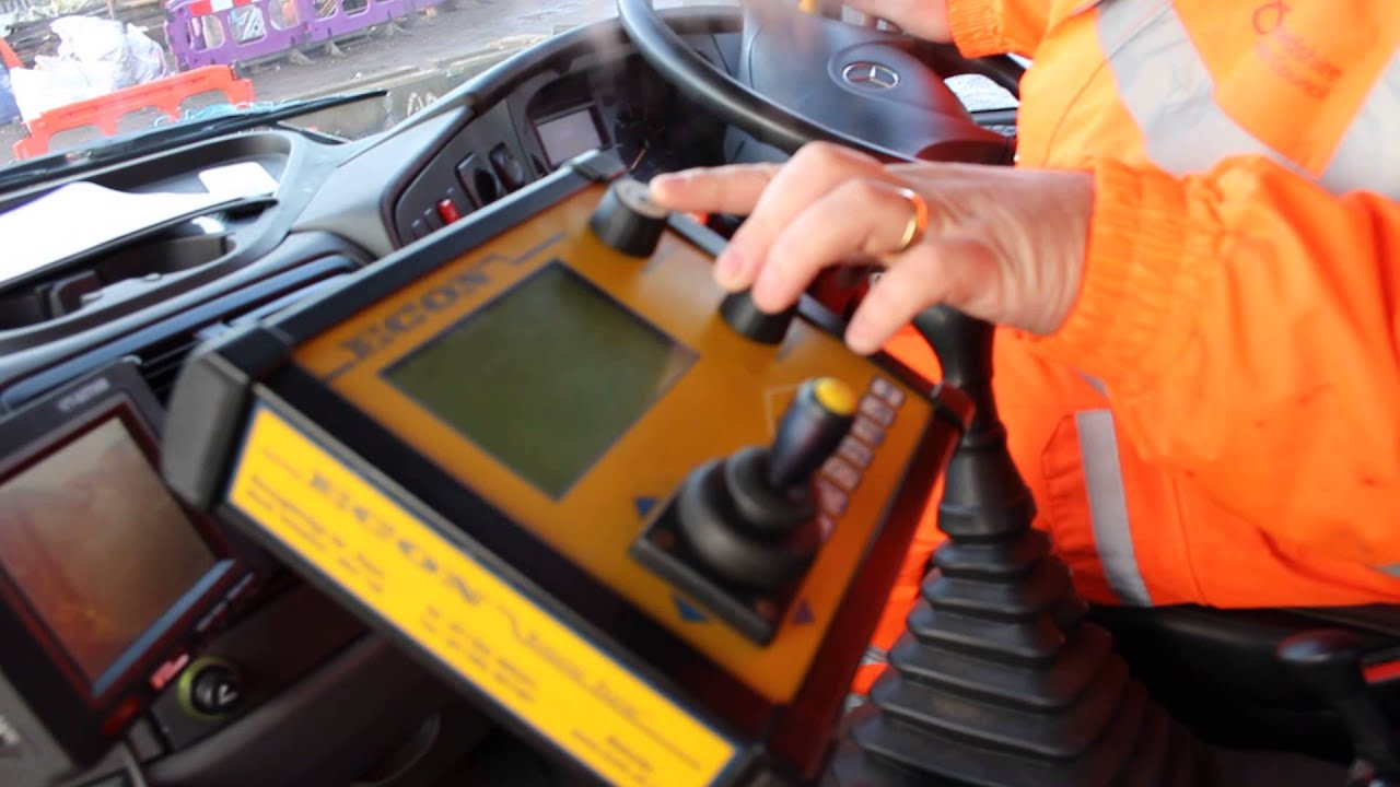 Taking a look inside a gritter
