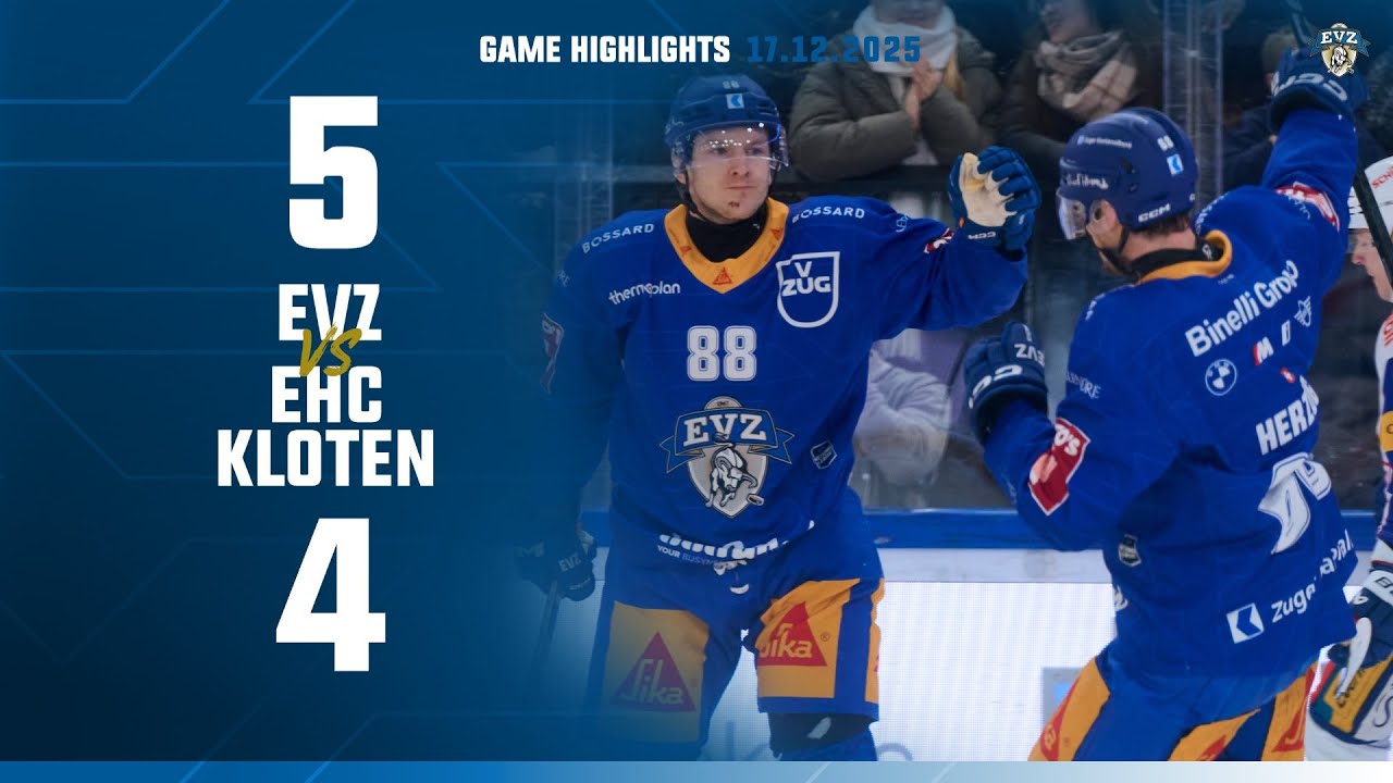 Game Highlights: EVZ vs EHC Kloten 5:4